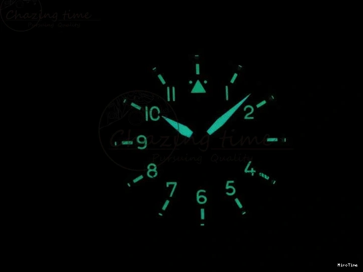 MIROTIME 0323 Mark XVIII IW327006 Titanium V7F 1:1 Best Edition Black Dial on Brown Leather Strap A Attractive 7080